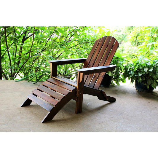 Apex Outdoor Adirondack Chair with Footrest