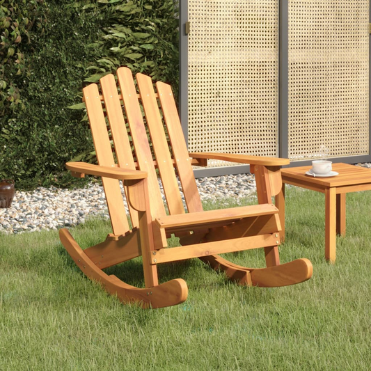 Apex Adirondack Rocking Chair Solid Wood Acacia