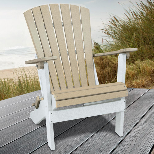 Apex Home and Office Fan Back Folding Adirondack Chair